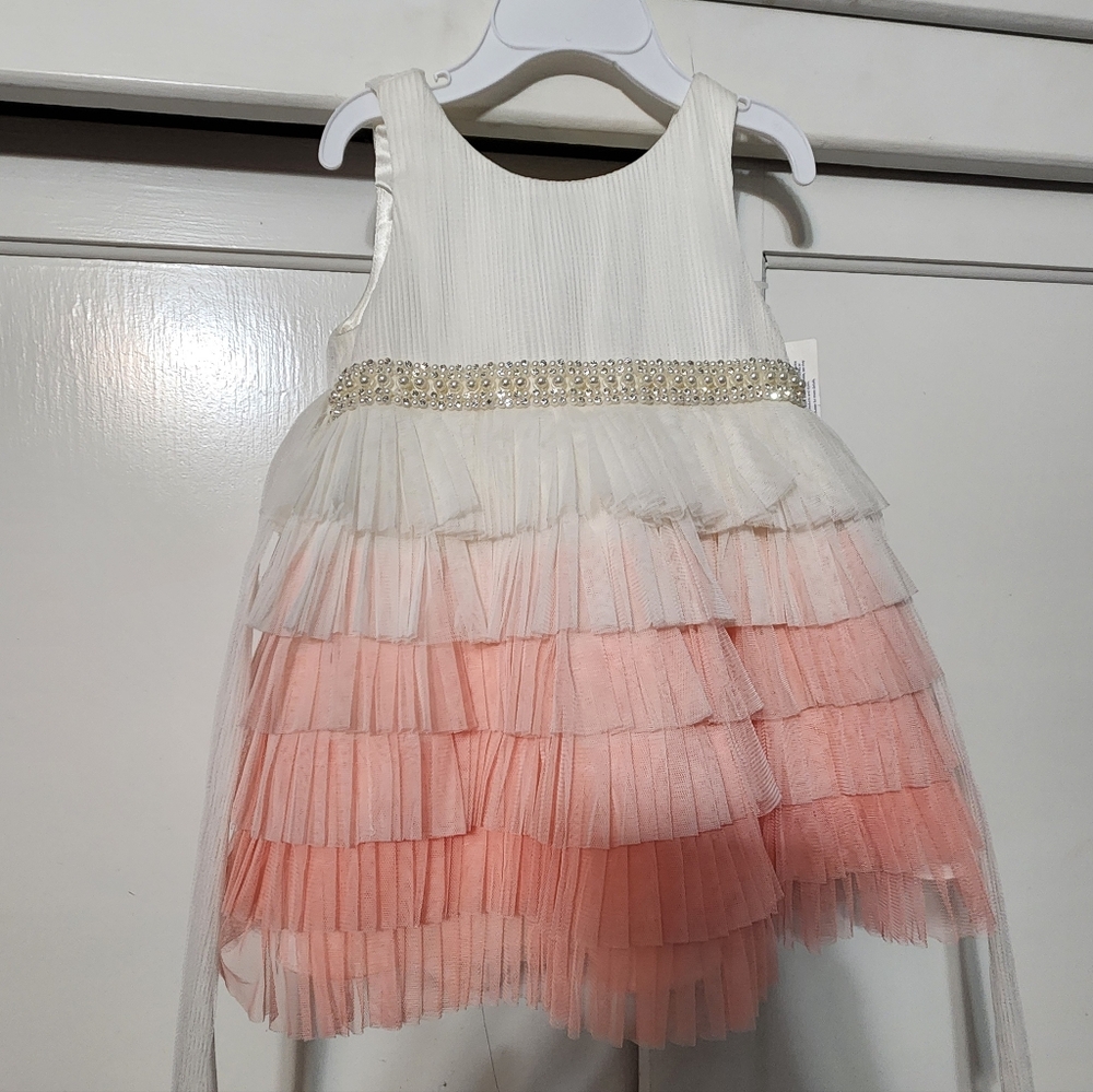 American Princess White and Pink Layered Dress